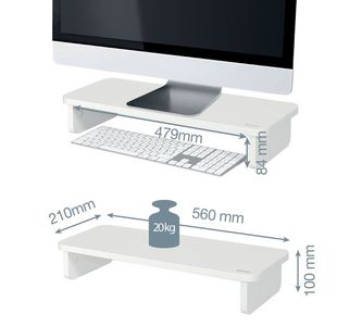 Leitz Ergo Monitor Stand White
