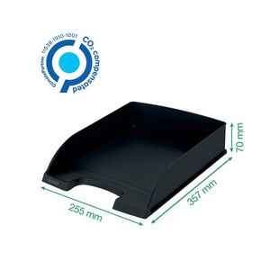 Leitz Recycle Lettr Tray Plus A4 Blk