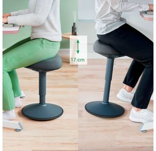 Leitz Ergo Active Sit Stool Dk Grey