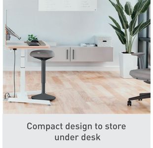 Leitz Ergo Active Stand Stool Dk Gry