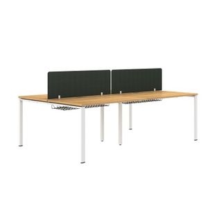 4 Person Double Row Bench Desk