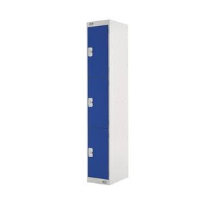 Three Compartment Locker 300 Blue