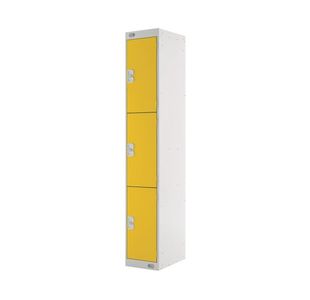 Three Compartment Locker 300 Yellow