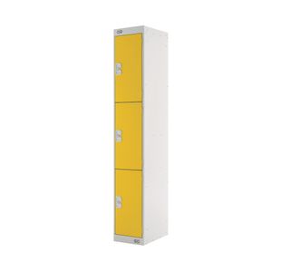 Three Compartment Locker 300 Yellow