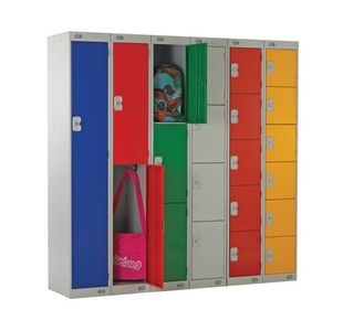 Four Compartment Locker 300 Blue