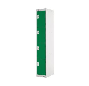 Four Compartment Locker 300 Green