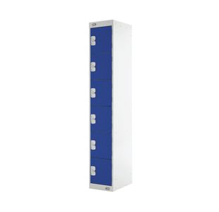 Six Compartment Locker 300 Blue