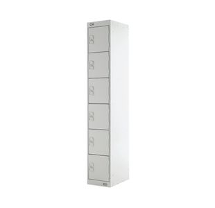 Six Compartment Locker 300 L/Grey