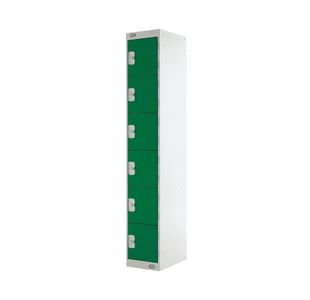 Six Compartment Locker 300 Green
