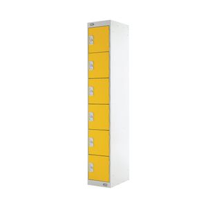 Six Compartment Locker 300 Yellow