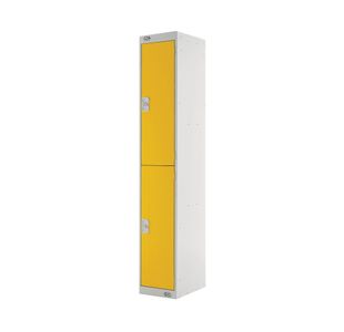 Two Compartment Locker 450 Yellow
