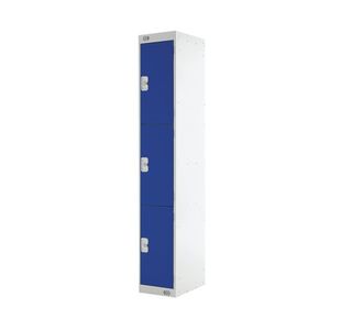 Three Compartment Locker 450 Blue