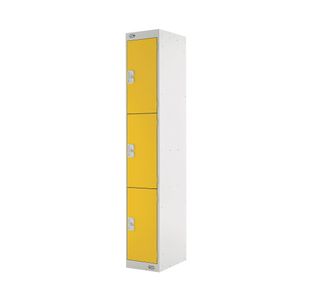 Three Compartment Locker 450 Yellow