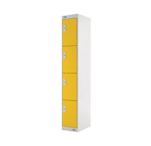 Four Compartment Locker 450 Yellow