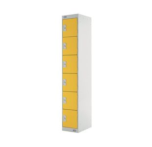 Six Compartment Locker 450 Yellow