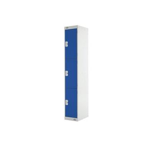 Express Std Locker 3 Door Grey/Blue