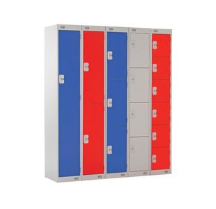 Two Comp Express Std Locker Grey