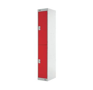 Two Comp Express Std Locker Red