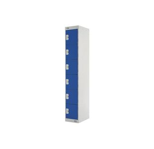 Six Comp Express Std Locker Blue