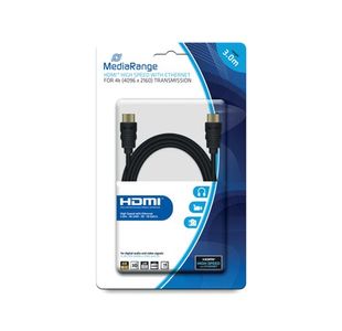 Mediarange Hdmi Cable 18Gbit 3M Blk