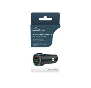 Media Range 20W Car Charger Usb A/C