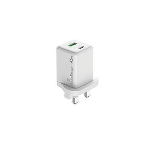 45W Gan Fast Charging Adapter White