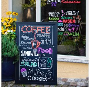 Uni Chalk Markers Medium White Pk4