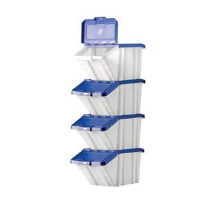 Barton Mf Storage Bins Blu Lids Pk4