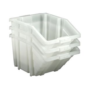 Barton Mf Storage Bins Red Lids Pk4
