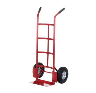 Barton Pneumatic Tyre Sack Truck Red