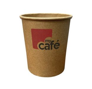 Mycafe Kraft 8Oz Sgl Wall Cups Pk50