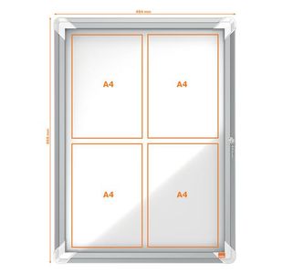 Nobo Premplus Mag Nboard 4Xa4 Lock