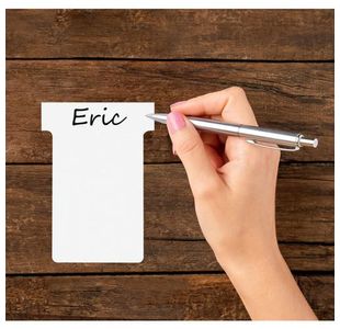 Nobo T-Card Size 2 White Pk100