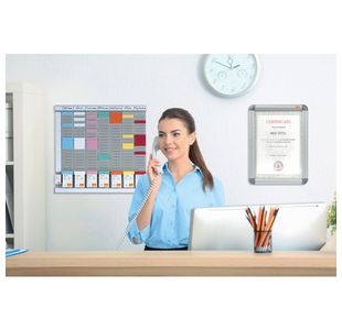 Nobo T-Card Size 2 Light Blue Pk100