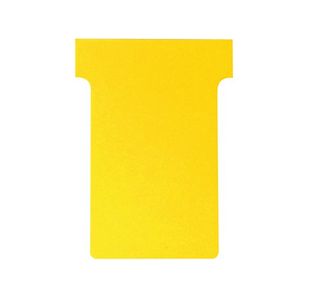 Nobo T-Card Size 3 Yellow Pk100