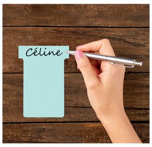 Nobo T-Card Size 3 Light Blue Pk100