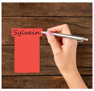 Nobo T-Card Size 4 Red Pk100