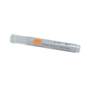 Nobo Glass Whitebd Marker Wht Pk4