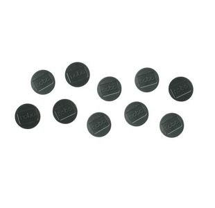 Nobo Whiteboard Magnets 38 Blk Pk10