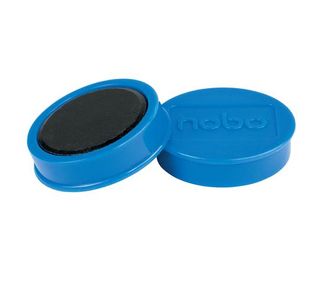 Nobo Whiteboard Magnets 38 Blu Pk10