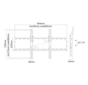 Neomounts Newstar Tv Wall Mount 100