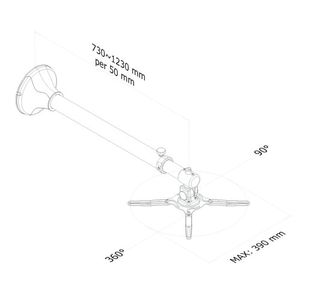 Neomounts Newstar Projector Wall Mnt