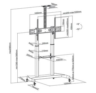 Neomounts Newstar Floor Stand 1950