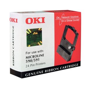 Oki Ml590/591 Black Fabric Ribbon