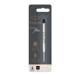 Parker Quink Blk Bpoint Med Rfl Pk12