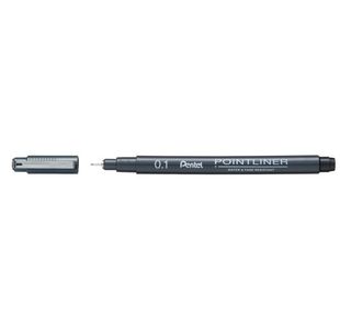 Pentel P/Liner Pigmt Line 0.1 Blk 12