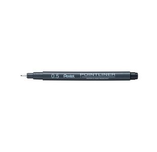 Pentel P/Liner Pigmt Line 0.5 Blk 12