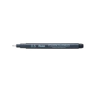 Pentel P/Liner Pigmt Line 0.5 Blk 12