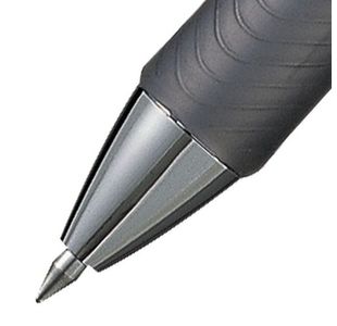 Pentel Retract Metal Tip Black Pk12