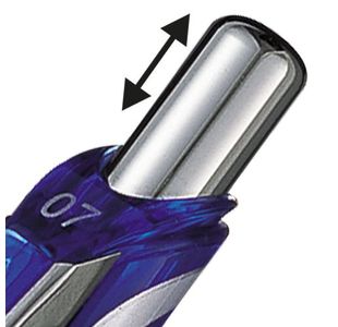 Pentel Retract Metal Tip Blue Pk12